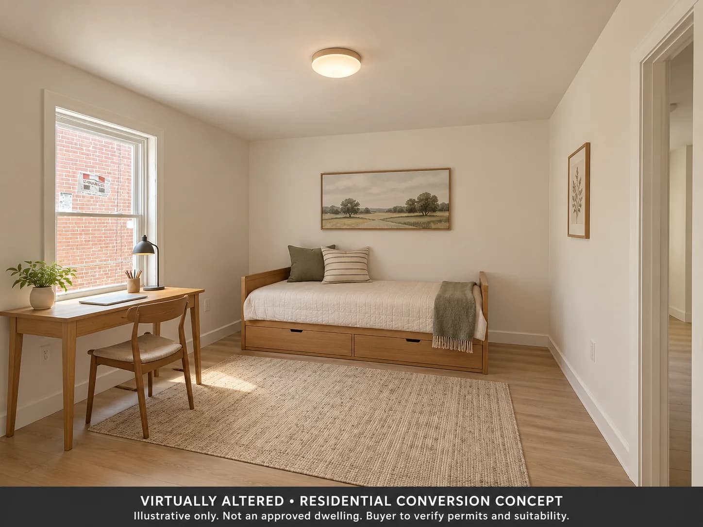 Virtually altered concept: Possible residential study at 461 Wethersfield Avenue; not current condition